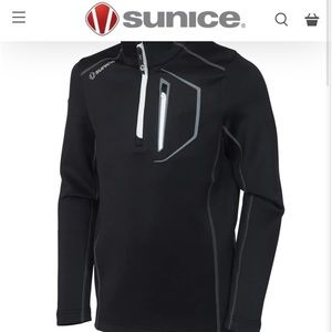 Boys half zip ski pullover